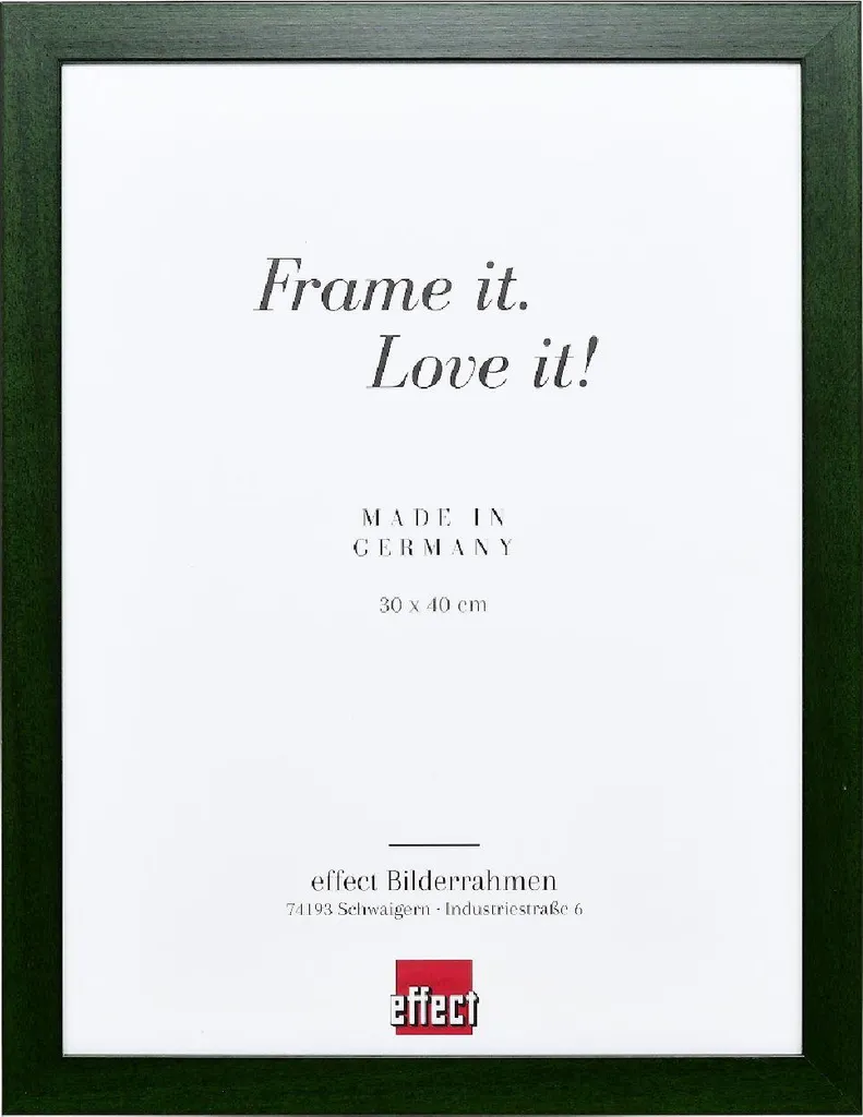 Cornice in Legno 25x35 Effect Top Pro Tannengrün | Vetro Standard