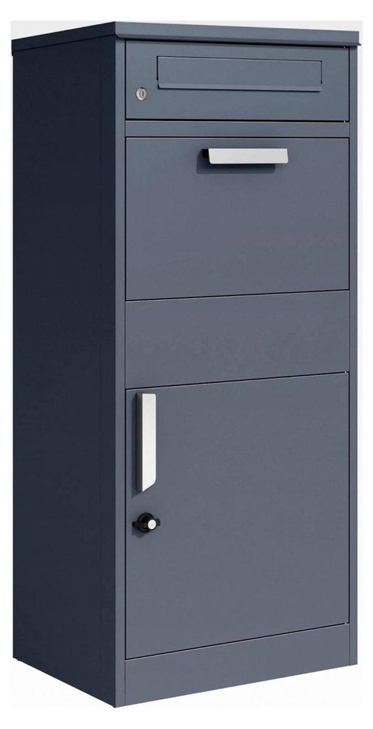 Paketkasten und Briefkasten in Anthrazit