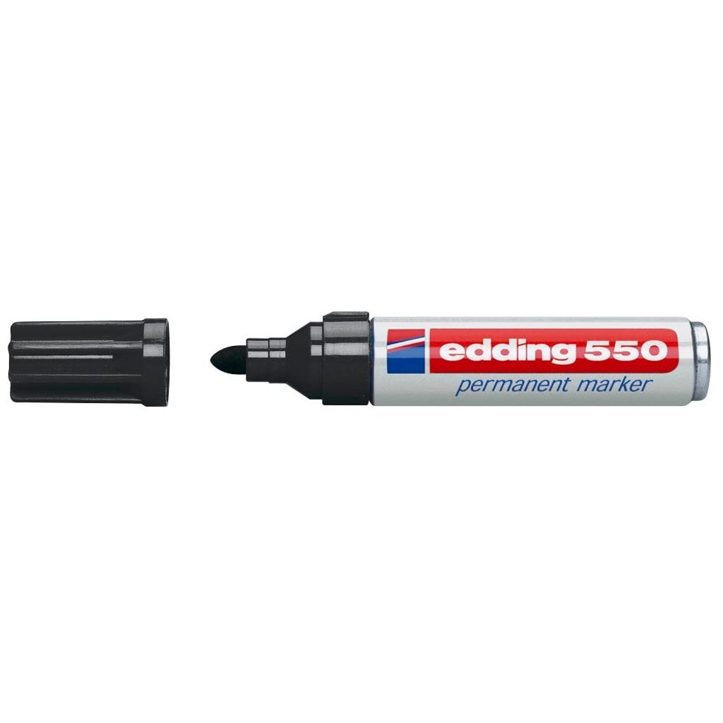 edding 550, permanente stift, zwart Productafbeelding 