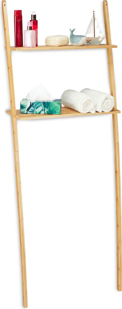relaxdays Waschmaschinenregal braun 66,0 x 30,0 x 175,0 cm