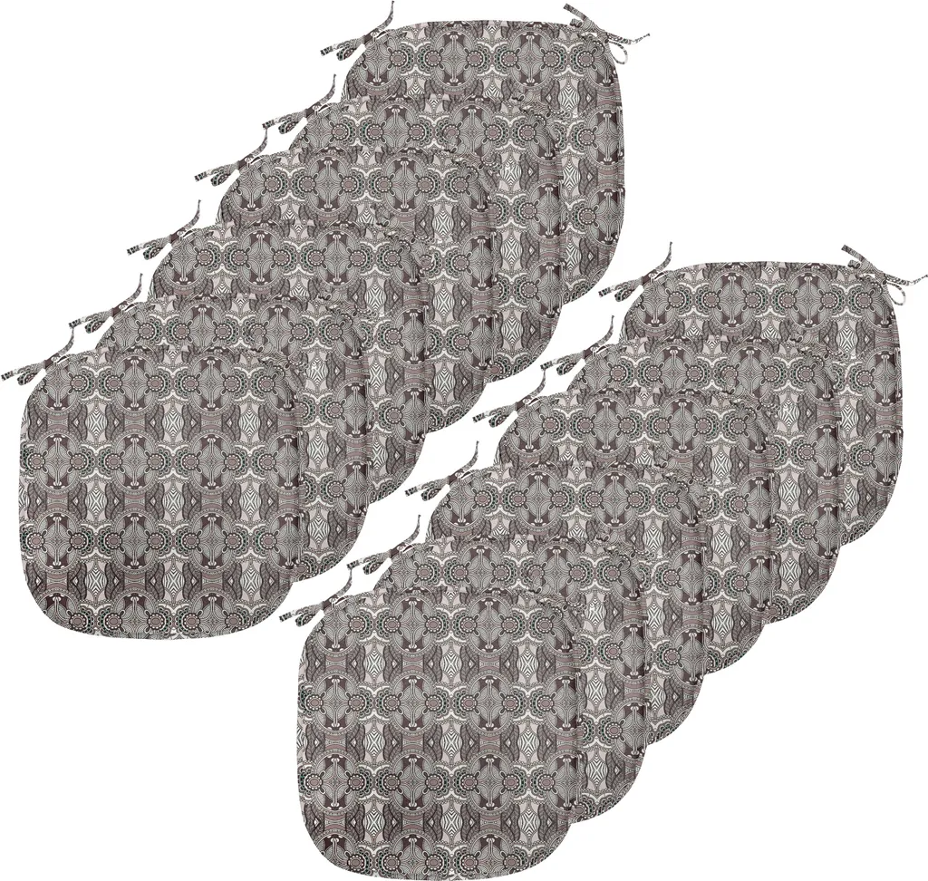 Coussins anti-glisse et imperméables, lot de 12 pour chaises de cuisine