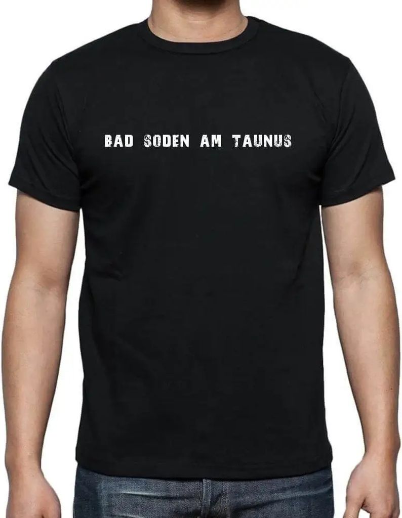 Herren Grafik T-Shirt Bad Soden Am Taunus Öko-Verantwortlich Vintage Jahrgang Kurzarm Lustige Druck Geburtstag Geschenk Mann