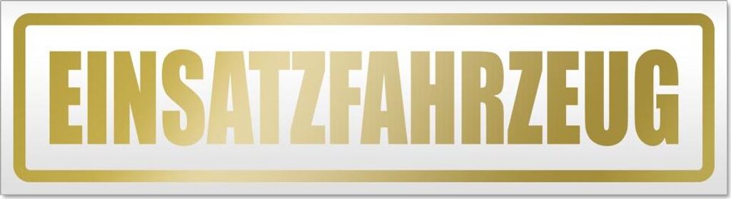 Einsatzfahrzeug Magnetschild Schild magnetisch