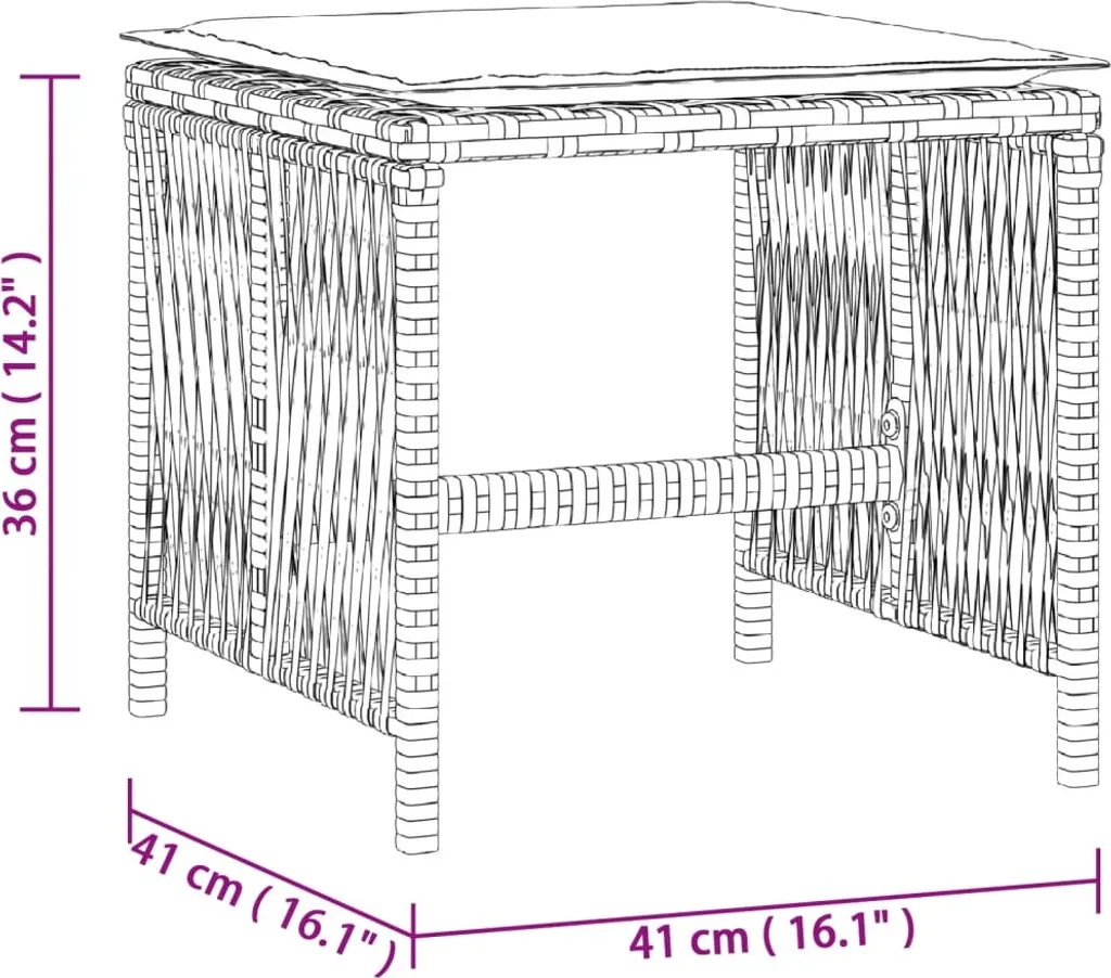 Sgabelli da Esterno in Polyrattan Grigio SYFAX™ - Set 4 Pezzi con Cuscini - 10