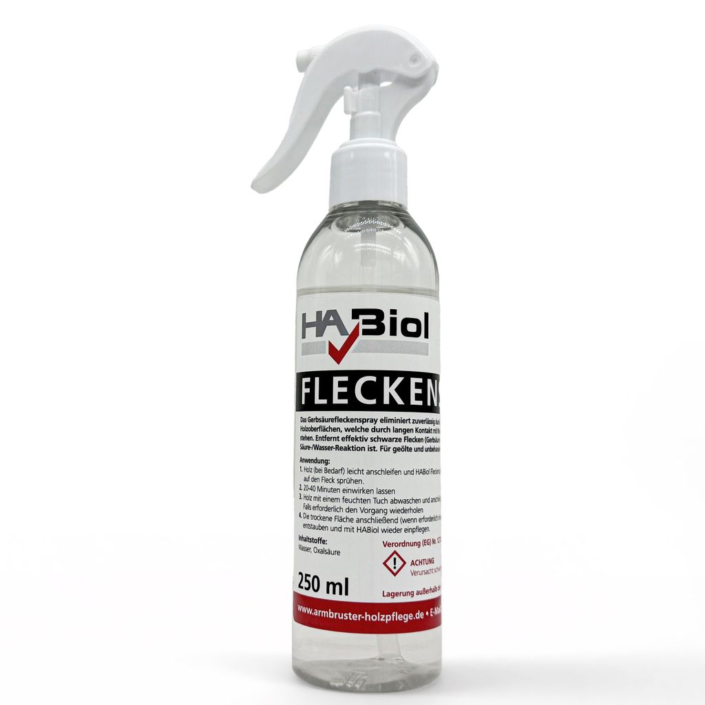 Gerbsäureflecken Spray 250 ml für Eichenholz Oxalsäure Produktbild 
