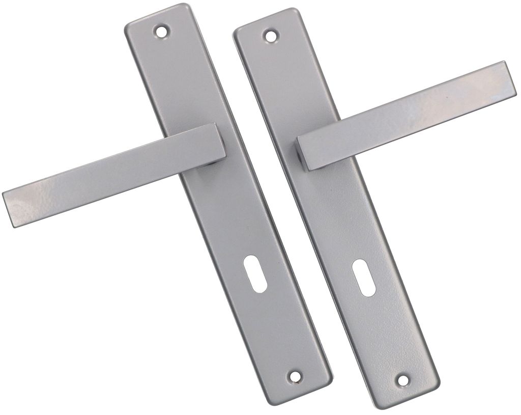 Kotarbau® Poignée De Porte 72 Mm Bb Plaque Longue Nickel Chromé