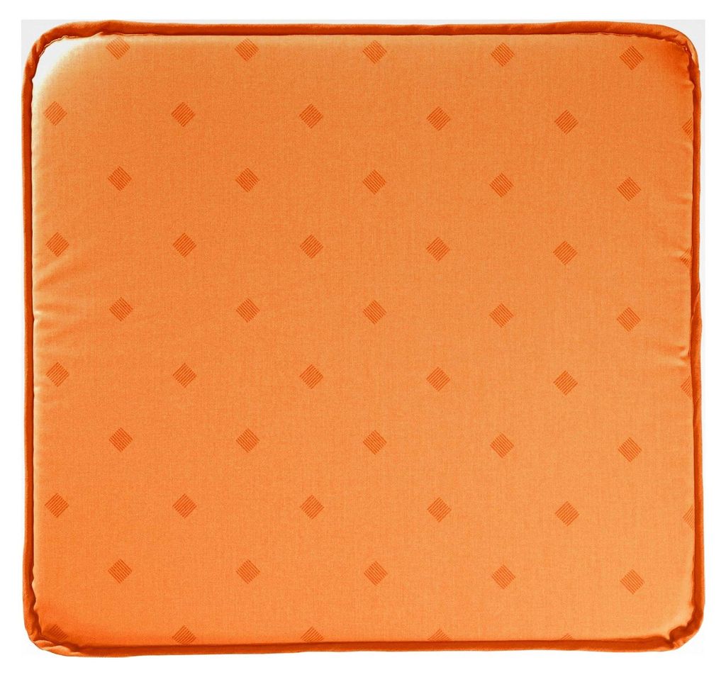 abwaschbares Stuhlkissen im Rautendesign Terra, Größe 38x41 cm - acrylversiegeltes Gewebe für einfache Reinigung