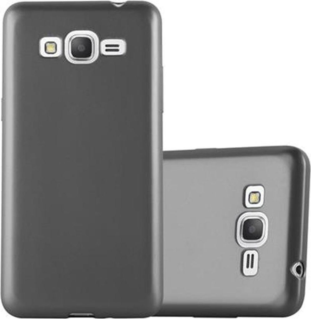Cadorabo Schutzhülle für Samsung Galaxy GRAND PRIME Hülle in Grau Handyhülle TPU Silikon Etui Cover Case