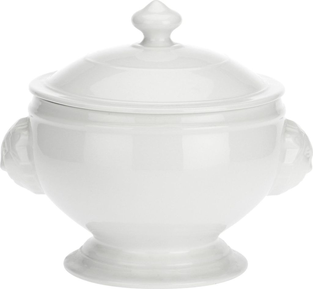 Soup vase with lid Chimera lion - White  3 ltr Immagine del prodotto 