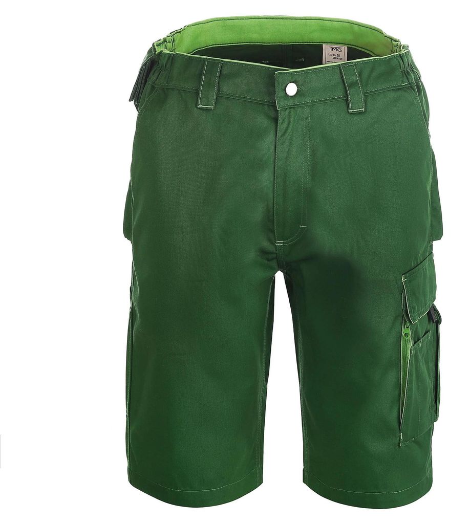 TMG Finesse Herren-Arbeitsshorts mit Werkzeugtaschen, 270 GSM, Größen 44-60, 66, grün