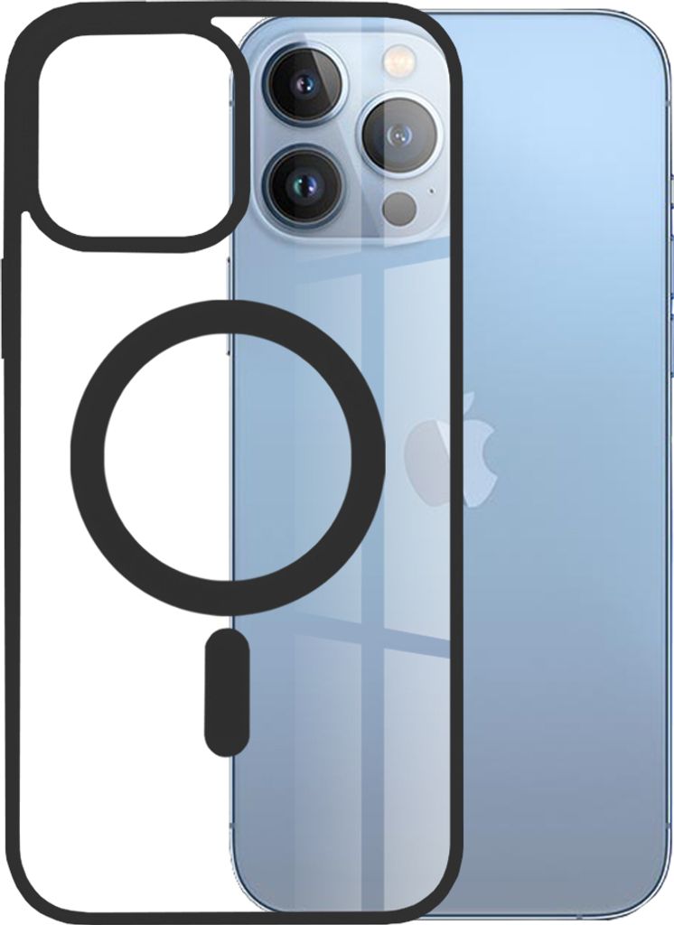 Techsuit MagSafe Pro Back Cover Hülle für Apple iPhone 13 Pro Max - Schwarz