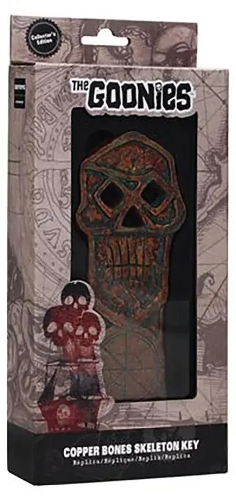 Clé squelette Copper Bones Goonies objet de collection en résine dorée - 9