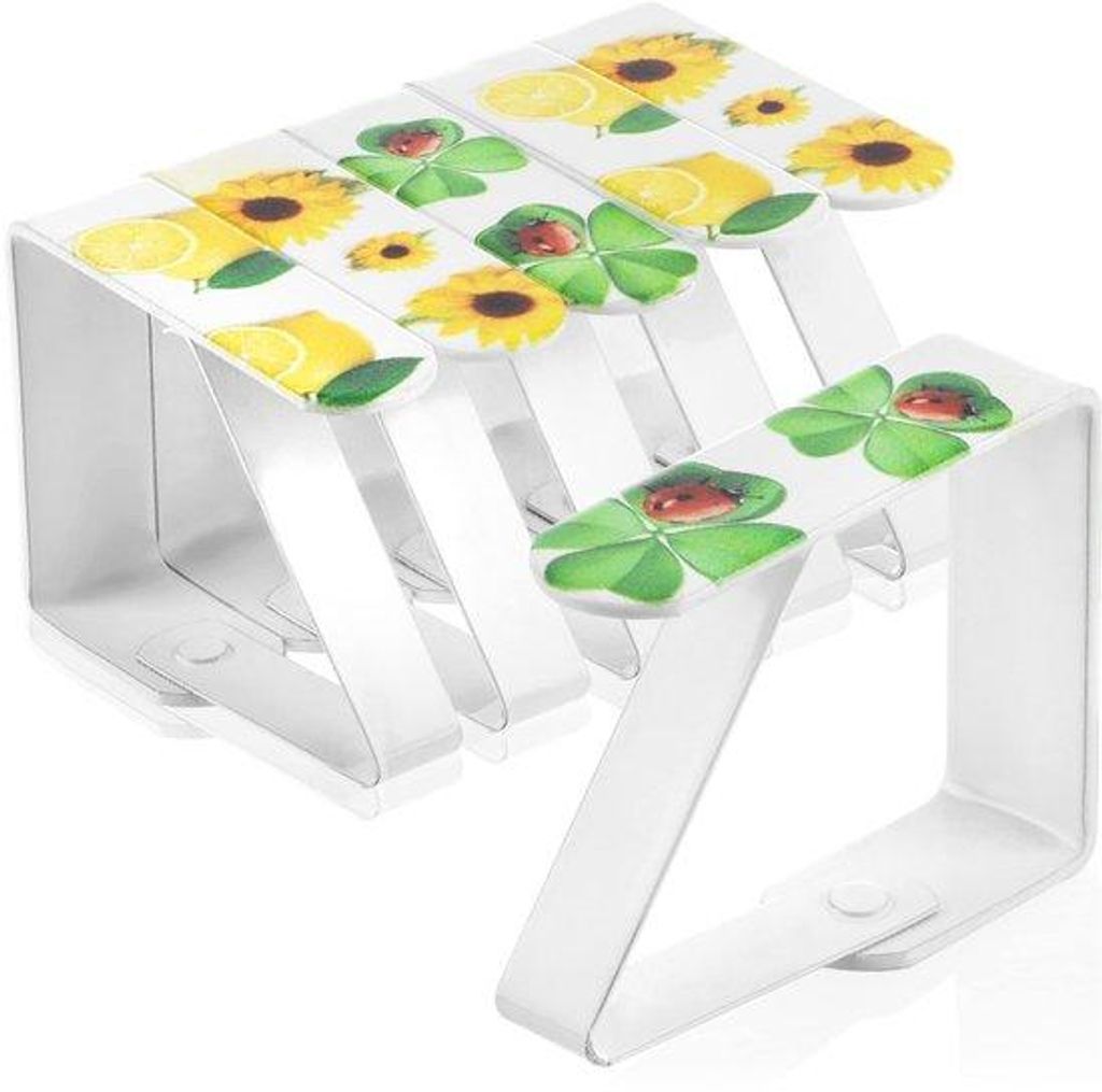 com-four® 6x spony na obrusy s motívmi - spony na obrusy s Obrázok produktu 