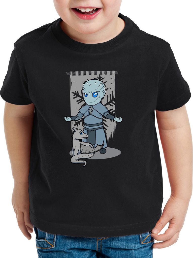style3 Chibi Nachtkönig Kinder T-Shirt weiße wanderer