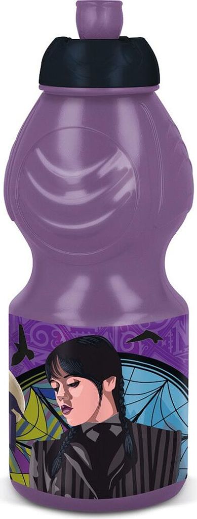 Wednesday Nevermore Academy Flasche, Sportflasche 400 ml