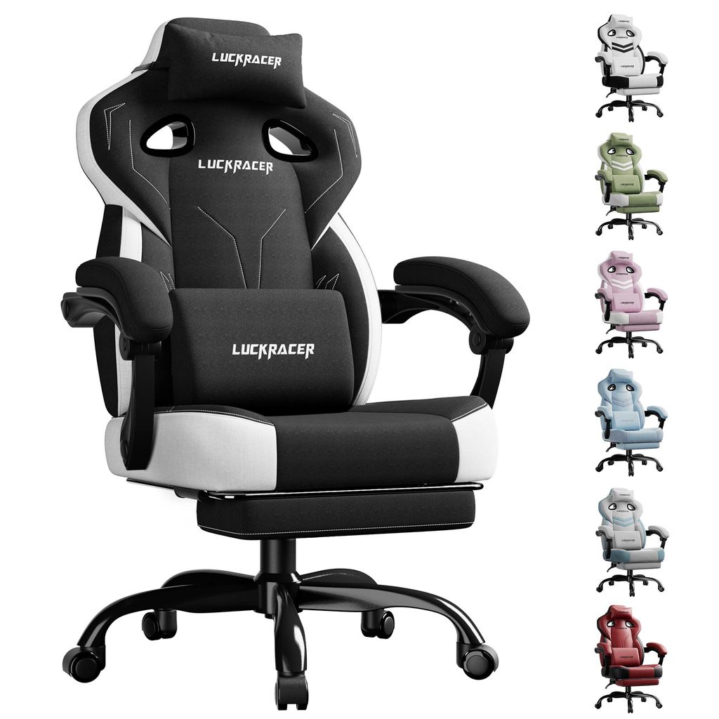 LUCKRACER Chaise de jeu, chaise de bureau avec accoudoirs Image du produit 