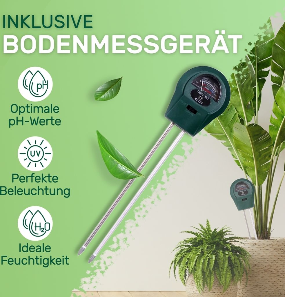 Melko Gewächshaus inkl. 3 in 1 Feuchtigkeitsmessgerät für Produktbild 5