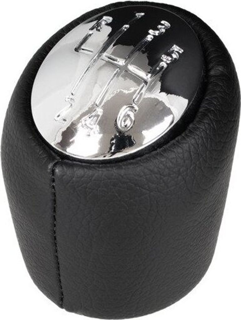 Pommeau de levier de vitesse Noir Chrome 6 vitesses pour Image du produit 