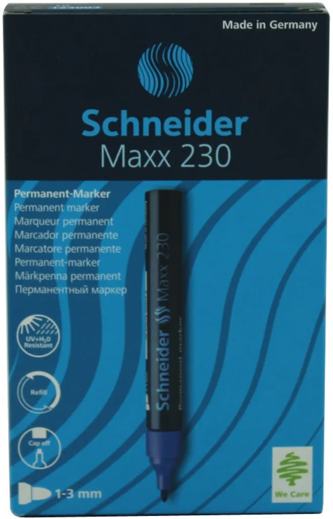 Schneider Maxx 230 Blu: Il Pennarello Indelebile Originale (Pack 10)