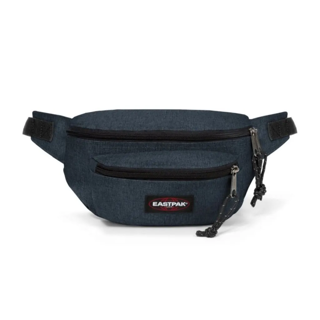 Sac banane Eastpak bleu triple compartiment - Doggy Bag denim solide