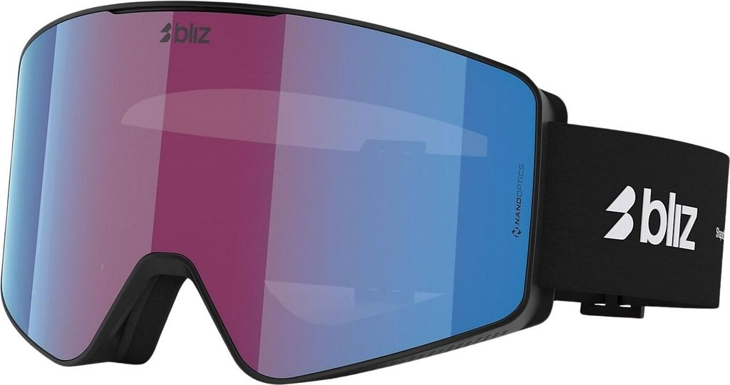 Bliz G001 Skibrille Schwarz N_O_N Violet & Blue/CAT2 Herren,Damen Schwarz N_O_N Violet & Blue/CAT2