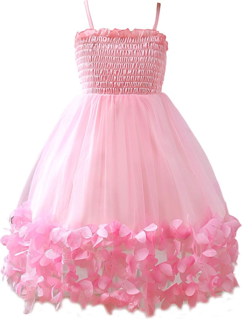 Kinderkleid mit Flip Flops Größe 116 - Blumen