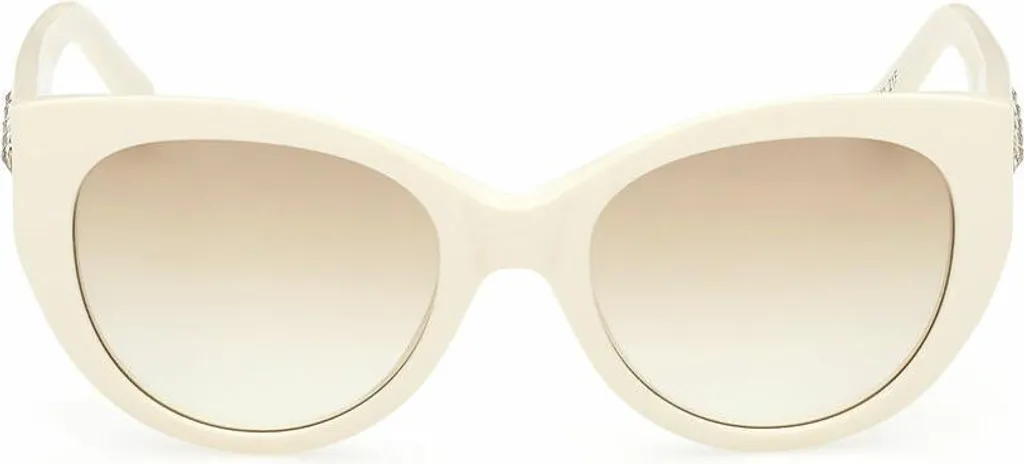 Swarovski SK0372 21F: Occhiali da Sole Donna Bianco con Cristalli