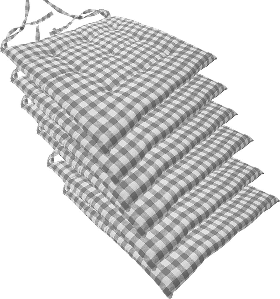 Stuhlkissen 40x40 cm ComfySeat - Sitzkissen mit Bändern / Produktbild 