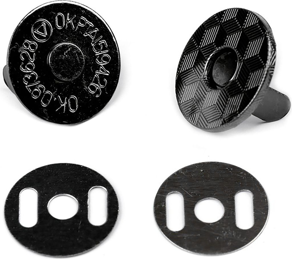 10 Magnet-Verschlüsse rund, Taschen Schloss Verschluss, Farbwahl