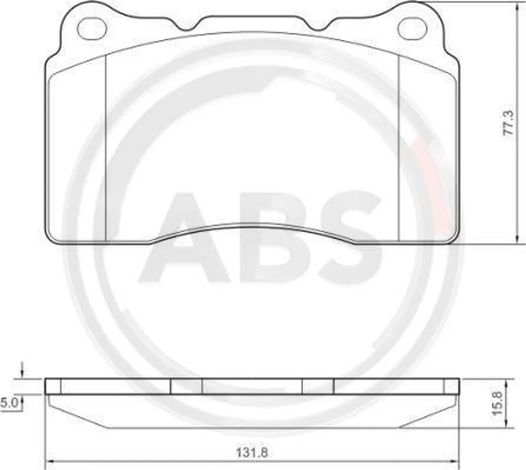 Plaquettes de frein A.B.S. 37479 pour Volvo C70 S60 V70 OE 30645135