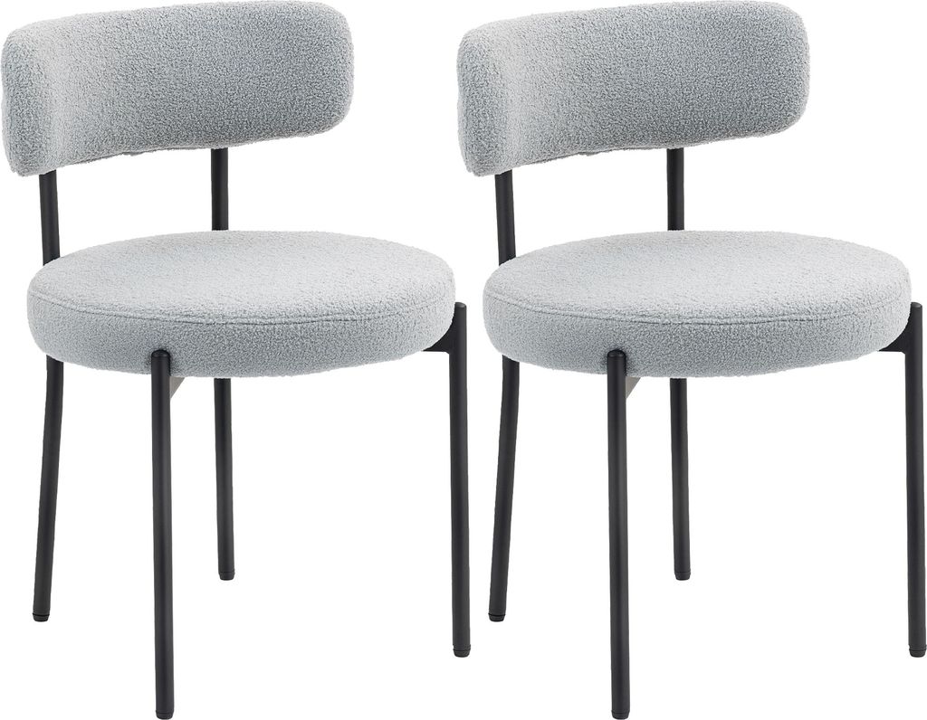 HOMCOM Esszimmerstühle, 2er-Set, moderne Küchenstühle, Produktbild 