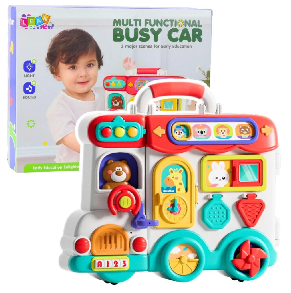 Jouet éducatif voiture interactive Board Lights avec effets sonores