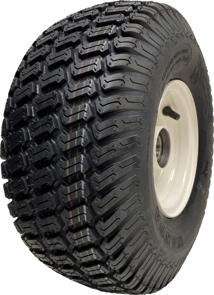 15x6.00-6 Rasenmäherrad Wanda 4ply P332 Reifen auf Felge montiert 25mm Lager