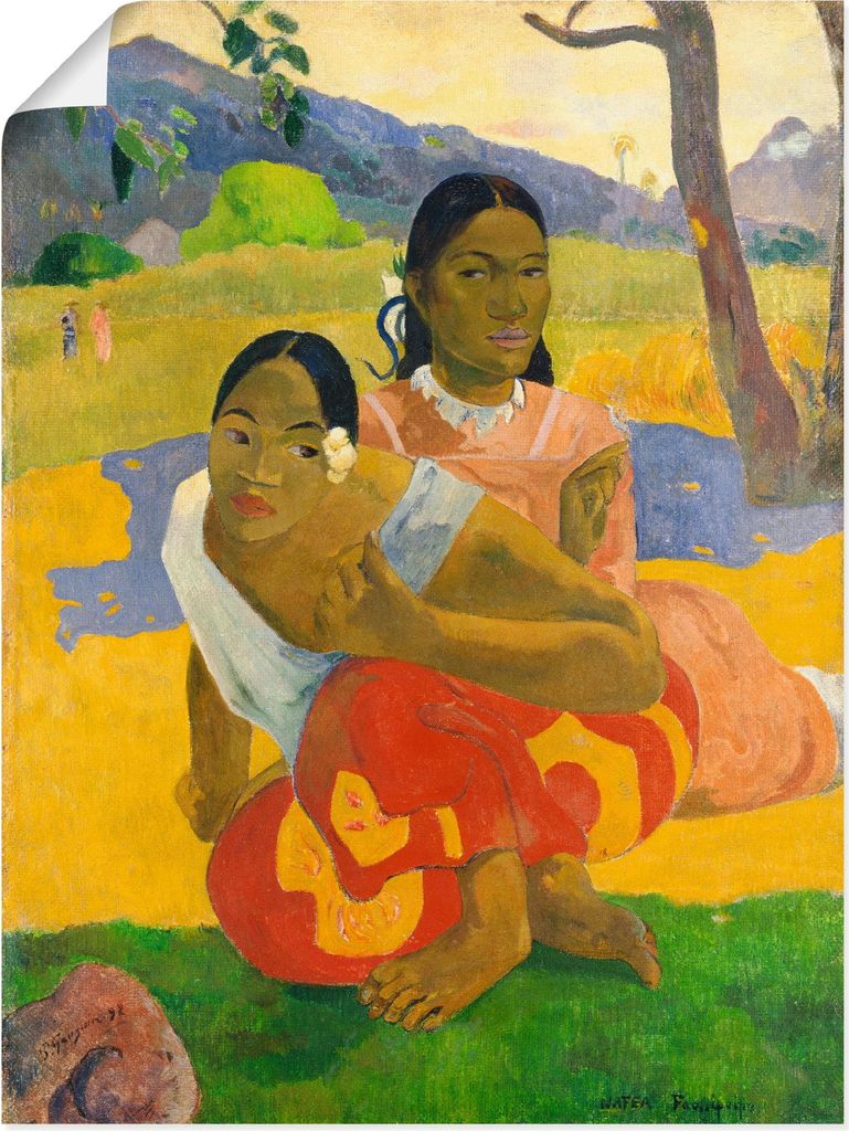 ARTland Poster Nafea Faaipoipo Wann wirst du heiraten? Größe: 45x60 cm