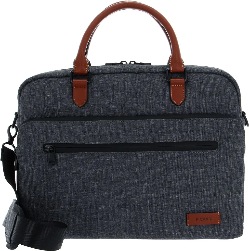 Sac Travail Ordinateur Portable PICARD Go Eco Anthrazit avec Bandoulière