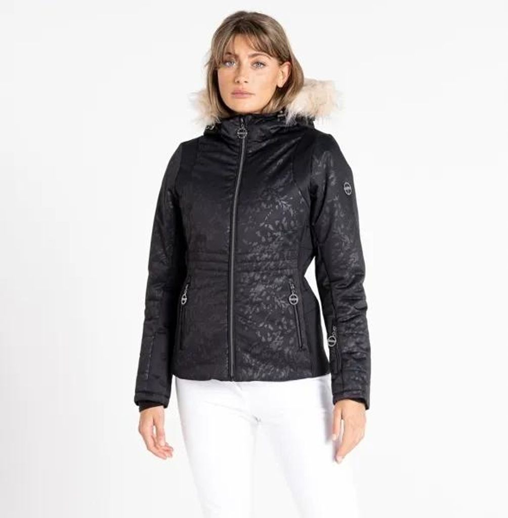 Dare2b PRESTIGE II Damen-Winterjacke Schwarz Größe 46