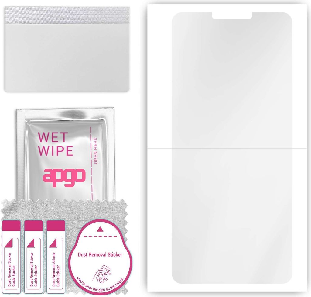 apgo Hydrogel Schutzfolie, Klar, kompatibel mit LG K11 Plus, flexibele Displayschutzfolie, Folie mit Positionierhilfe, kratzfest, einfache Montage