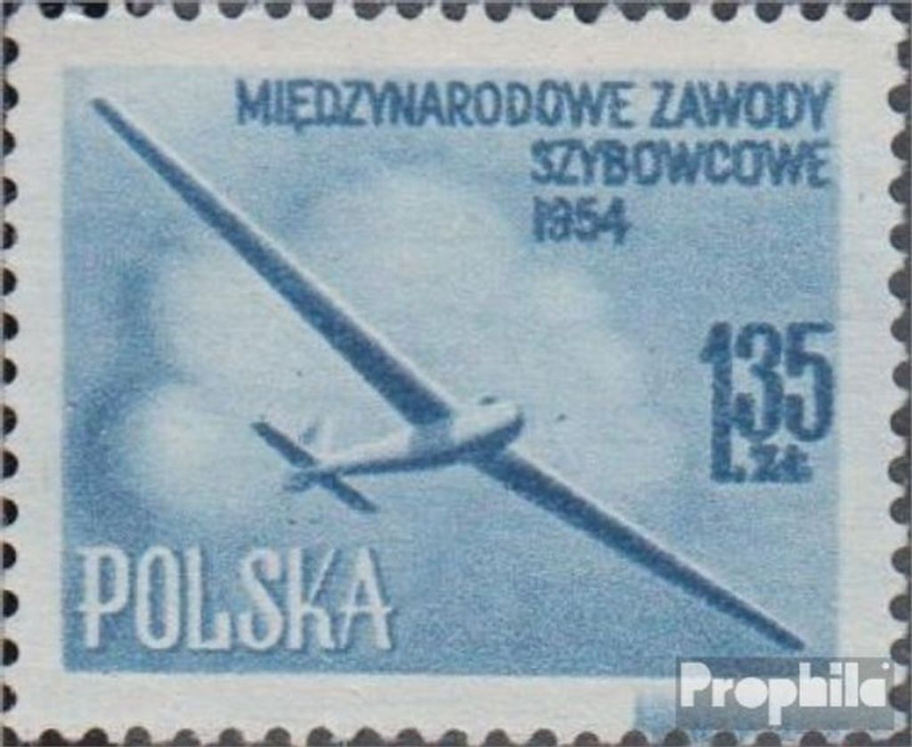 Briefmarken Polen 1954 Mi 854a (kompl.Ausg.) gestempelt Segelflug-Meisterschaften