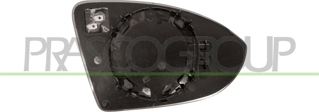 PRASCO Spiegelglas Außenspiegel Links für VW Golf VII Schrägheck (5G1, BQ1, BE1, BE2) Beheizbar Asphärisch VG4007504