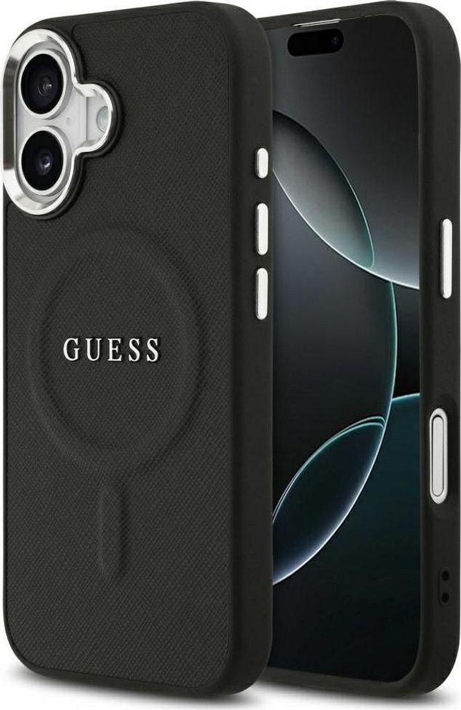 GUESS case passend für IPHONE 17 kompatibel mit MagSafe GUHMP17SPSAREGSK (PU W/ Classic Logo) black