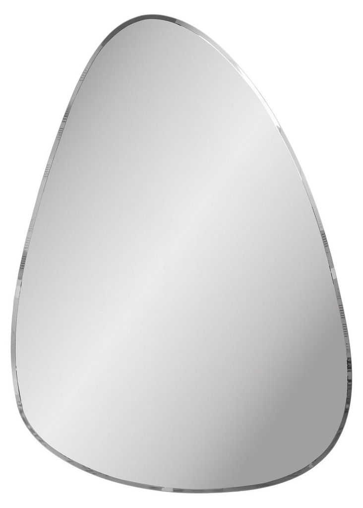 Devonport Wandspiegel aus facettiertem Glas, organische Form 70x100 cm