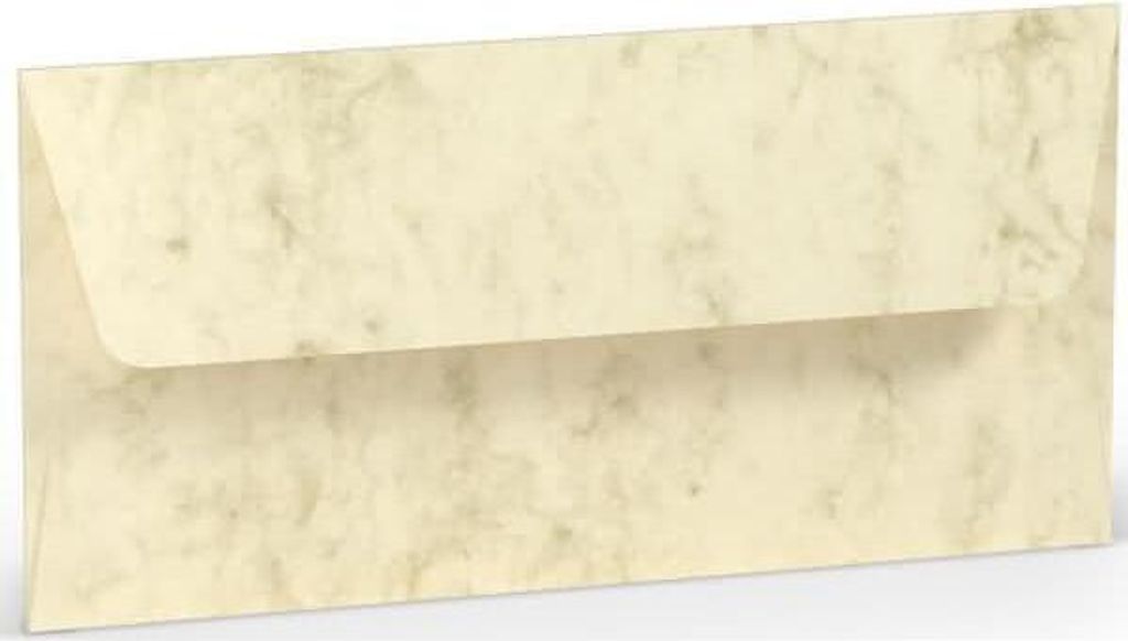 Briefhülle Paperado DL SF chamois mar. RÖSSLER 110x220mm gerippt