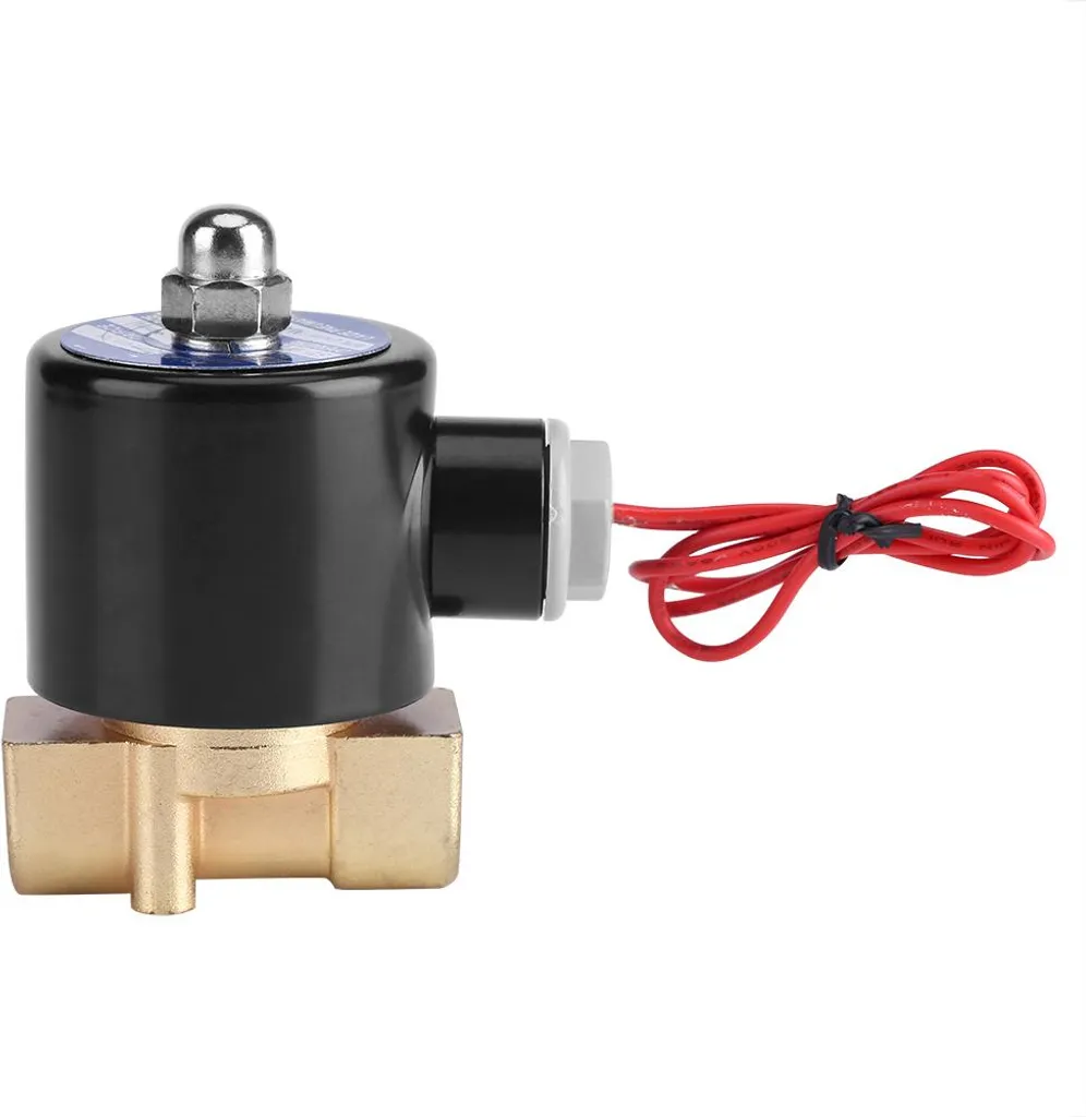 Vanne électrique DN10 3/8 pouce 220V étanche pour contrôle air et gaz