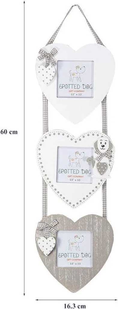 Panneau bois imprimé chien blanc et gris - Finition artisanale mate