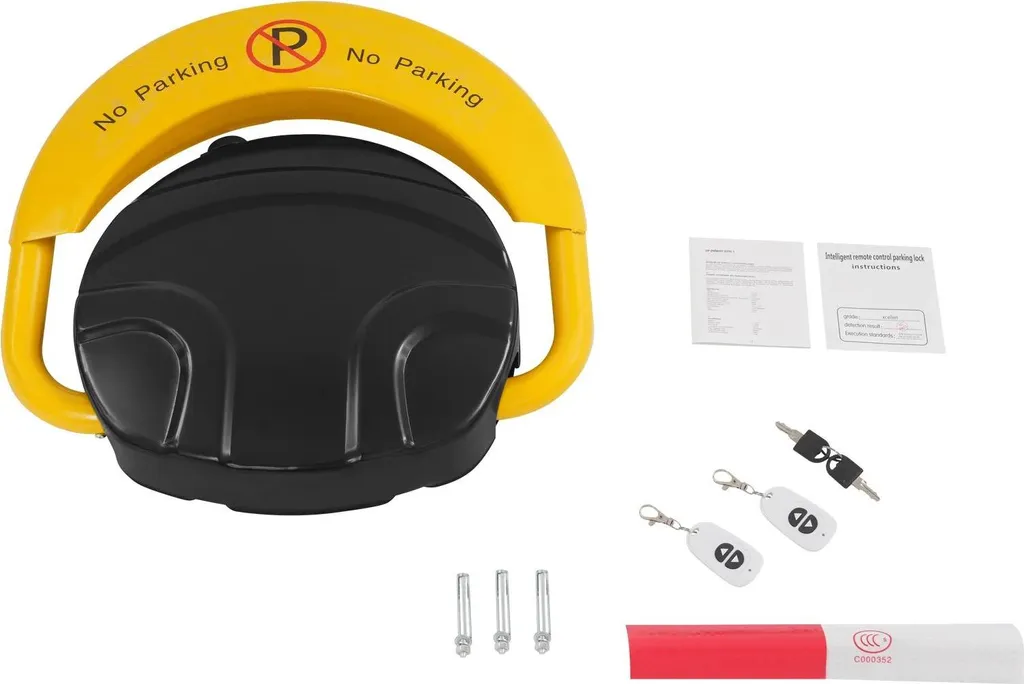 Barrière de parking pivotante 180° électrique étanche IP67 à télécommande