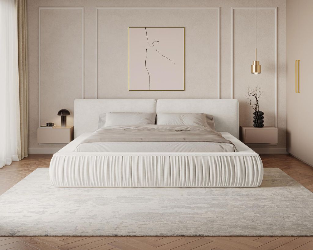 MOEBLO Polsterbett Bett 08 – Doppelbett mit gepolstertem Produktbild 