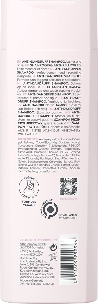 KERASILK Essentials Anti-Dandruff Shampoo 250 ml Produktbild 6