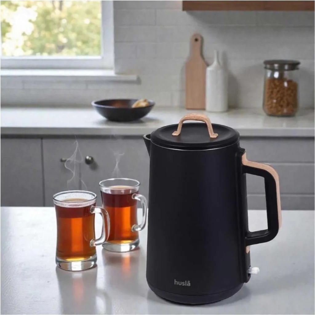 Bouilloire électrique sans fil Husla 1,5L - Modèle 64694 Inox Mat - 2