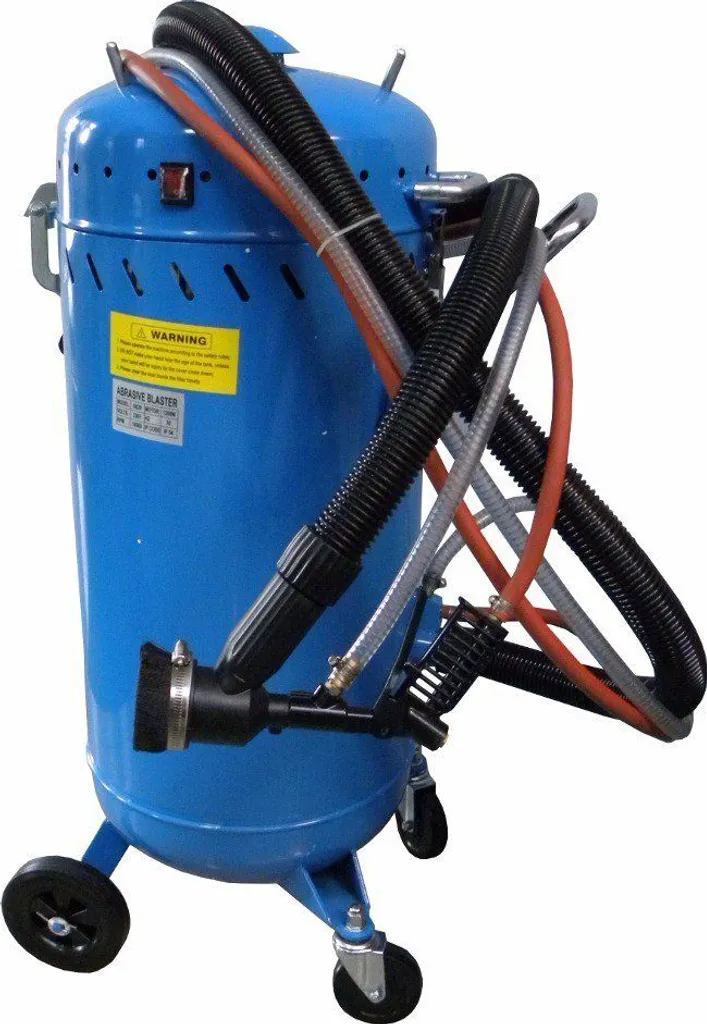 Machine de sablage mobile 106l avec réservoir acier et manomètre