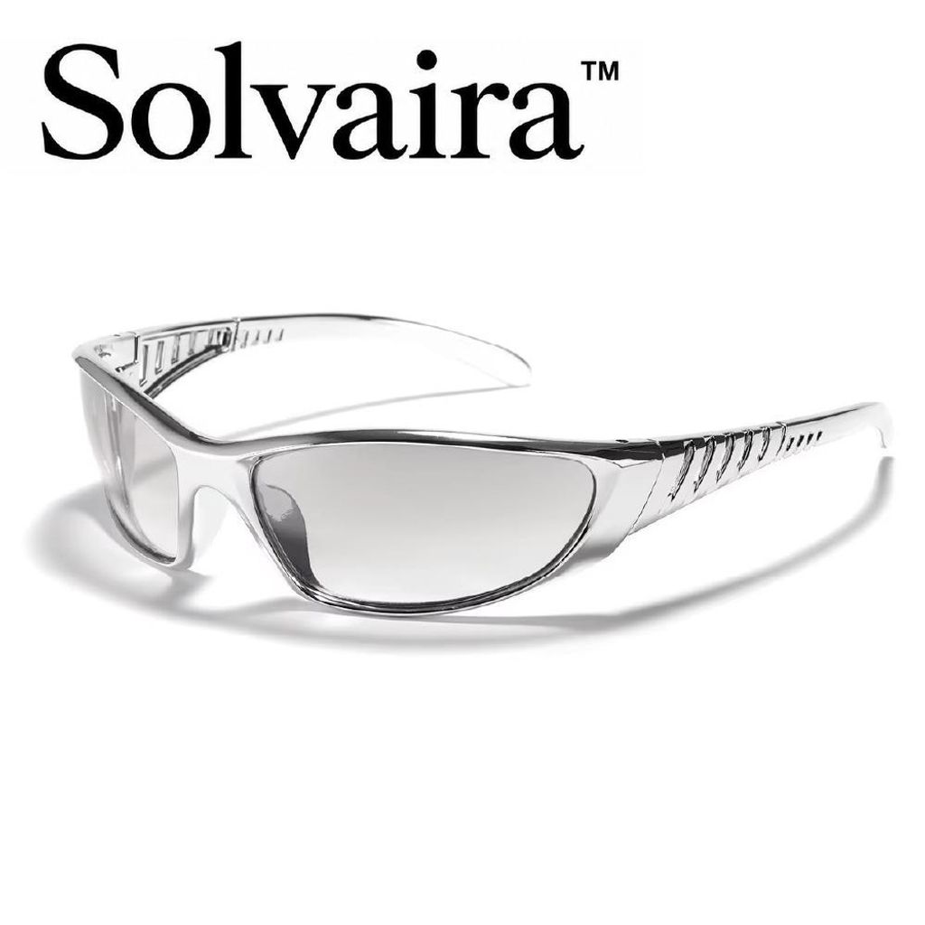 Solvaira™ Futuristische Sonnenbrille Transparent, UV400 Produktbild 